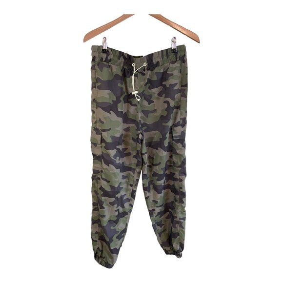 Isaac Morris IML Womens Large Camouflage Cargo Pants Elastic Waist & Drawstring - Picture 1 of 8